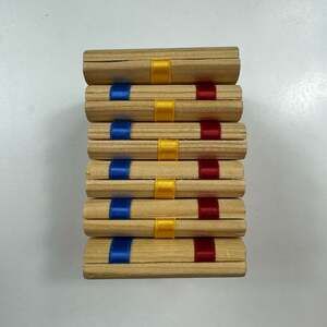 Classic Wooden Jacob's Ladder Toy Optical Illusion Fidget Toy